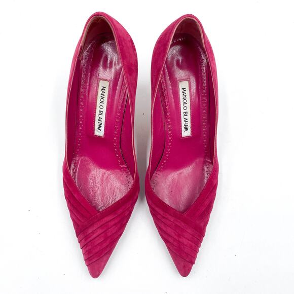 Manolo Blahnik Pink Heels - Picture 2 of 10